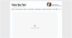 Desktop Screenshot of frameyourface.com