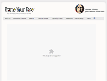 Tablet Screenshot of frameyourface.com
